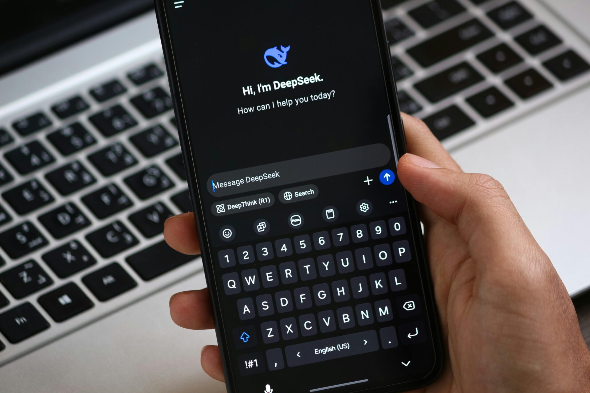 Smartphone Mit Ki Deepseek Chatbot
